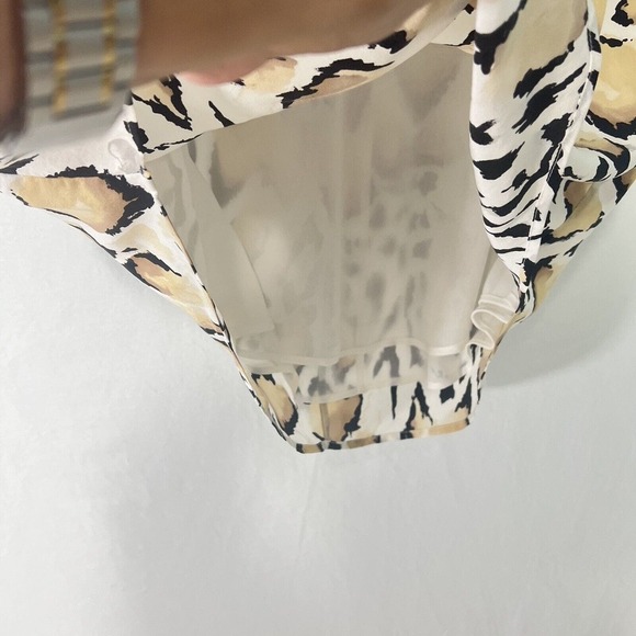 Equipment Femme Dress Medium 100% Silk Leopard print Shirt Dress Lined - Picture 9 of 16